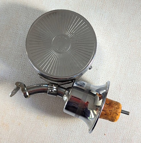 Vintage chrome musical bottle - chrome,