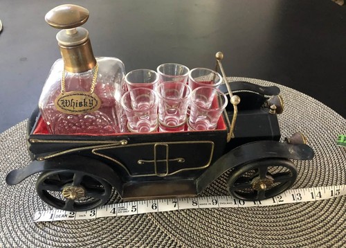 Antique musical decanter set - antique,