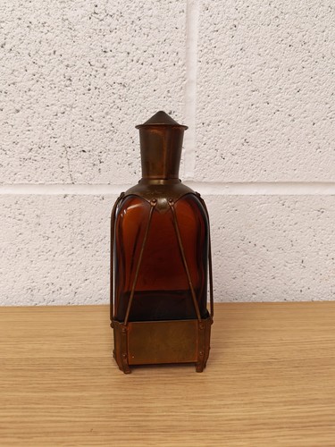 Vintage amber copper - copper, lantern